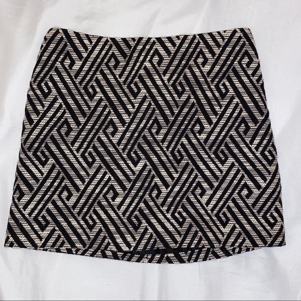 H&M Textured Printed Mini Skirt